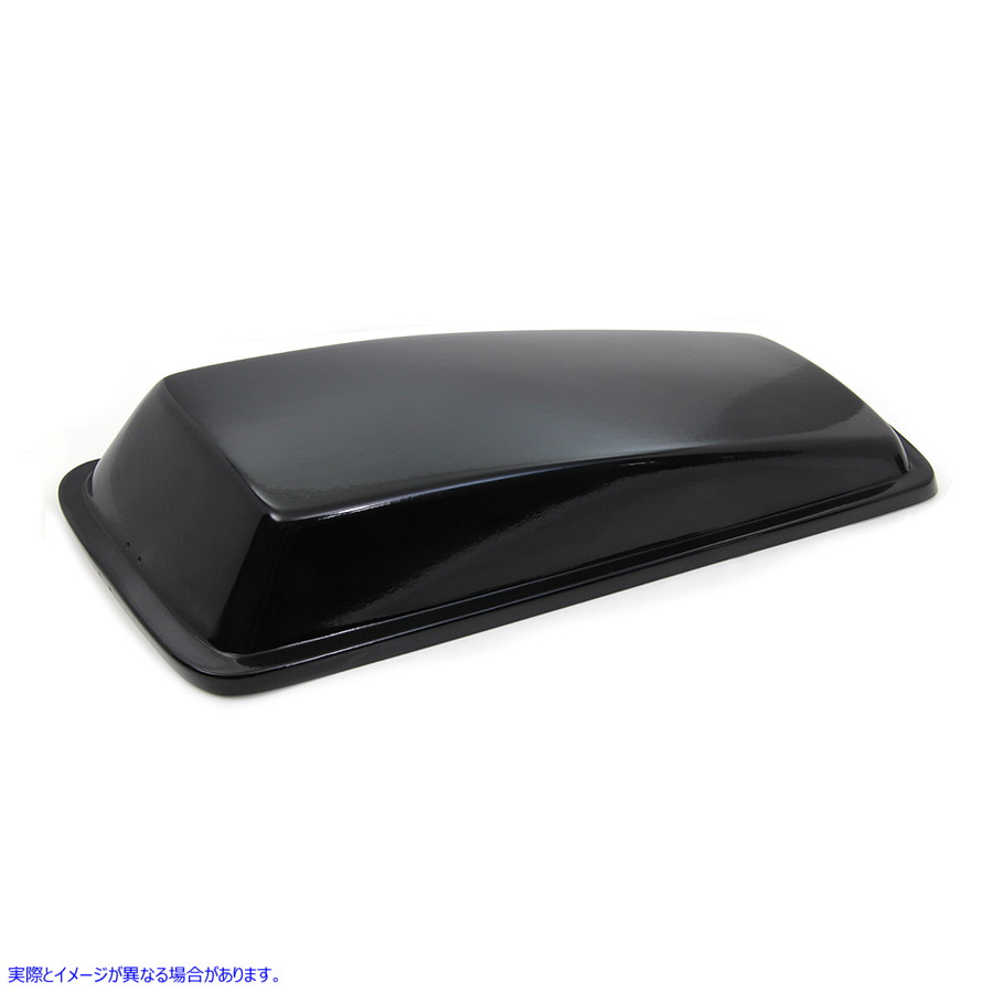 49-2703 黒のプラスチック製左サドルバッグ蓋 Black Plastic Left Saddlebag Lid 取寄せ Vツイン (検索用／90757-85