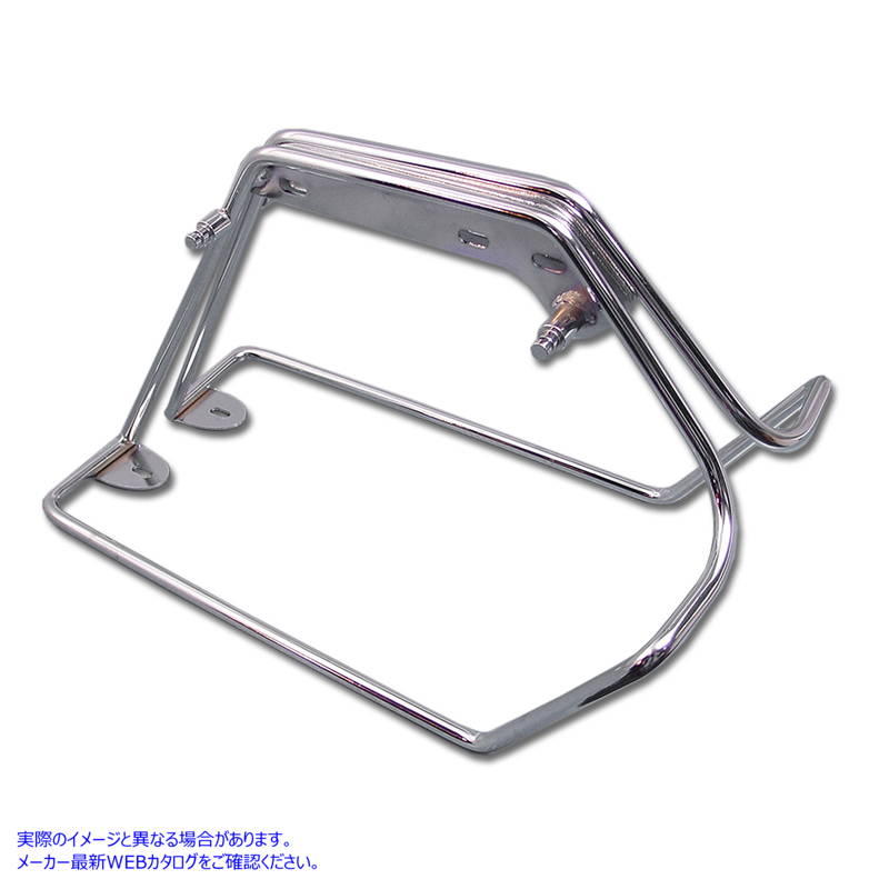 49-2754 クロームサドルバッグマウントブラケットセット Chrome Saddlebag Mount Bracket Set 取寄せ Vツイン (検索用／