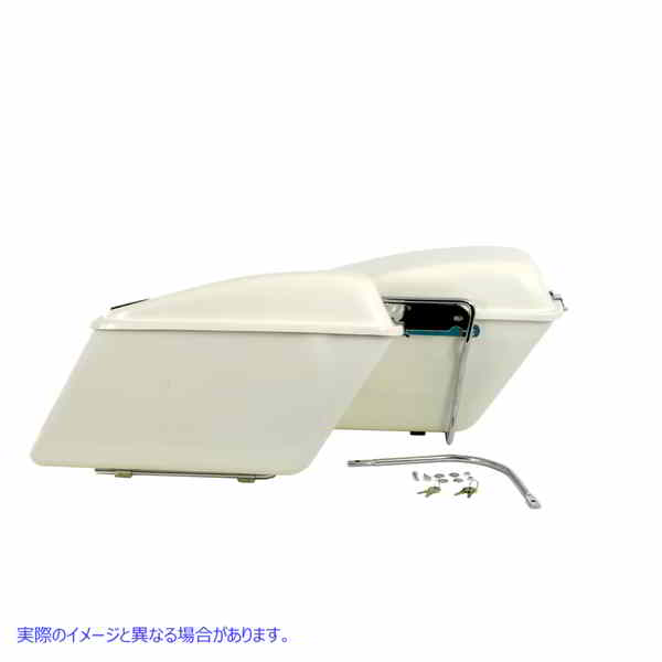 49-2800 FRP製ホワイトサドルバッグセット FRP White Saddlebag Set 取寄せ Vツイン (検索用／