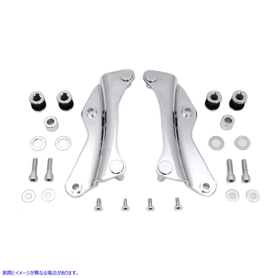 50-0033 4 点ドッキング ハードウェア キット Chrome 4 Point Docking Hardware Kit Chrome 取寄せ Vツイン (検索用／52300353