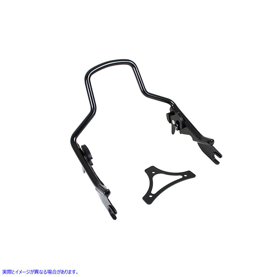 50-0049 ショーティー デタッチャブル シーシーバー ブラック Shorty Detachable Sissy Bar Black 取寄せ Vツイン (検索用／5424