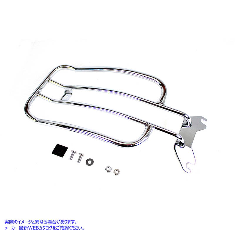 50-0060 7 インチ ソロ ラゲッジ ラック クローム 7 inch Solo Luggage Rack Chrome 取寄せ Vツイン (検索用／