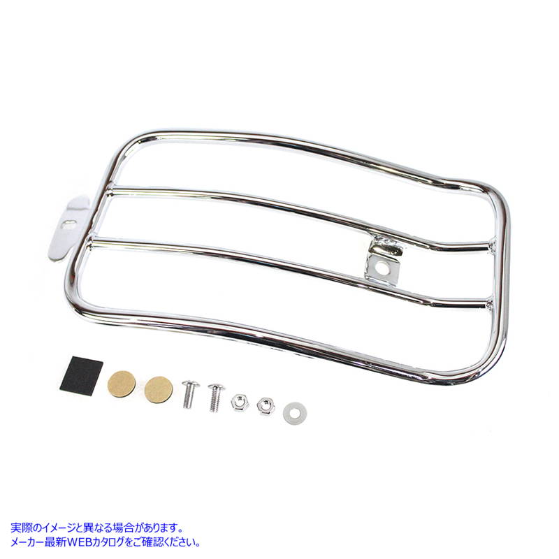 50-0068 7 インチ ソロ ラゲッジ ラック クローム 7 inch Solo Luggage Rack Chrome 取寄せ Vツイン (検索用／