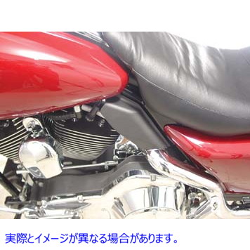 50-0101 ミッドフレームカバー エアディフレクターキット ブラック Mid Frame Cover Air Deflector Kit Black 取寄せ Vツイン (