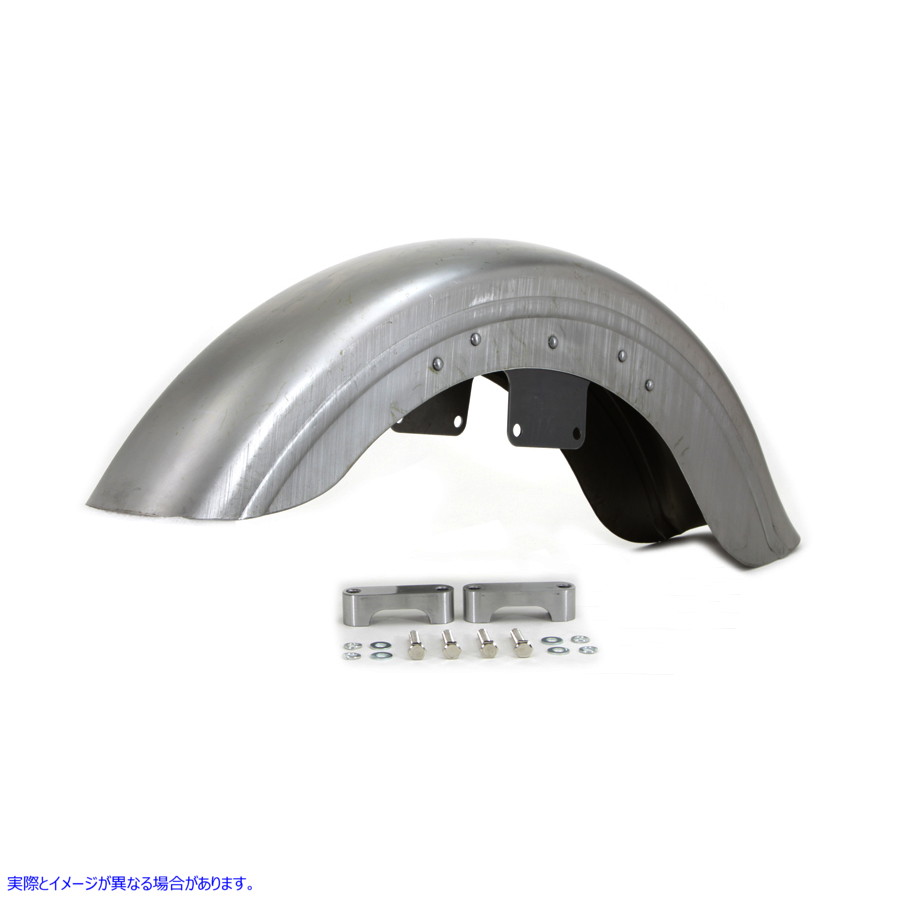 50-0114 フロントフェンダー生ステー付き Front Fender Raw With Bracket 取寄せ Vツイン (検索用／