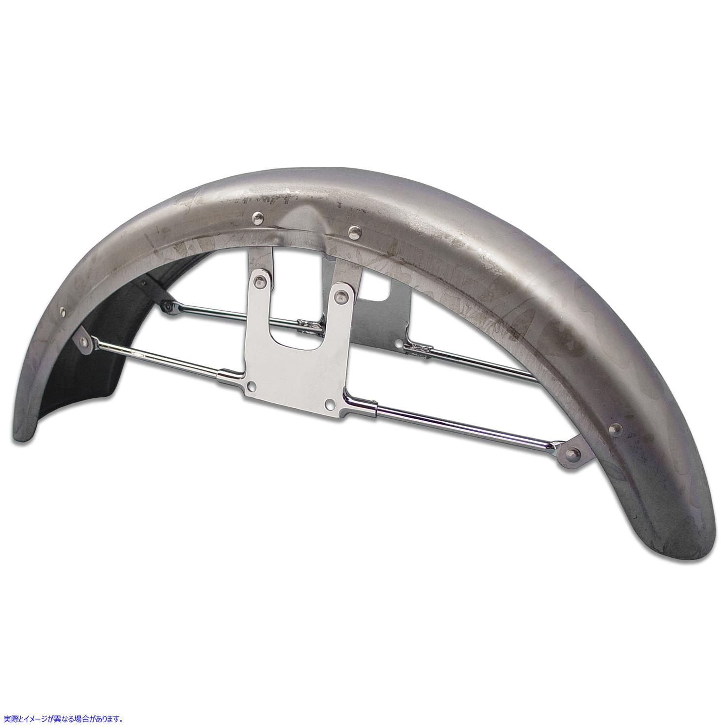 50-0120 レプリカフロントフェンダーロースチール Replica Front Fender Raw Steel 取寄せ Vツイン (検索用／59007-73B