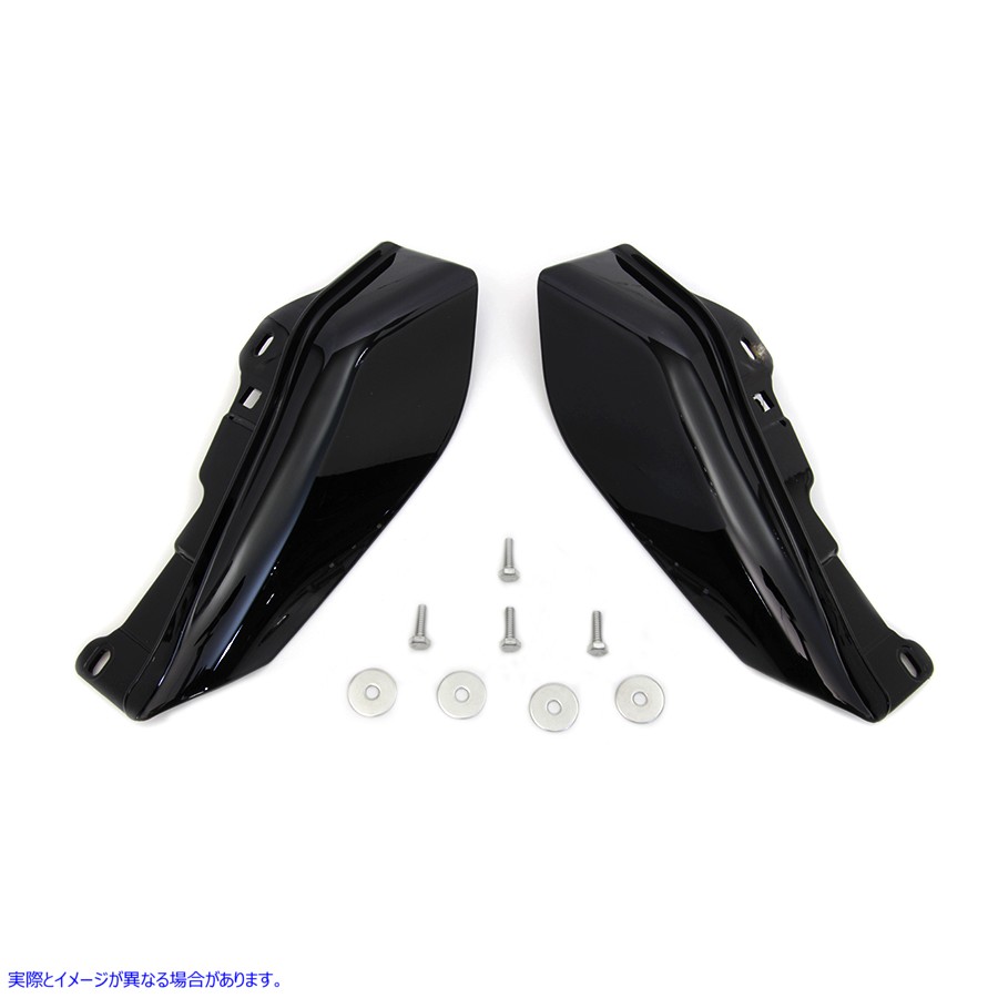 50-0304 ミッドフレームカバー エアディフレクターキット ブラック Mid Frame Cover Air Deflector Kit Black 取寄せ Vツイン (