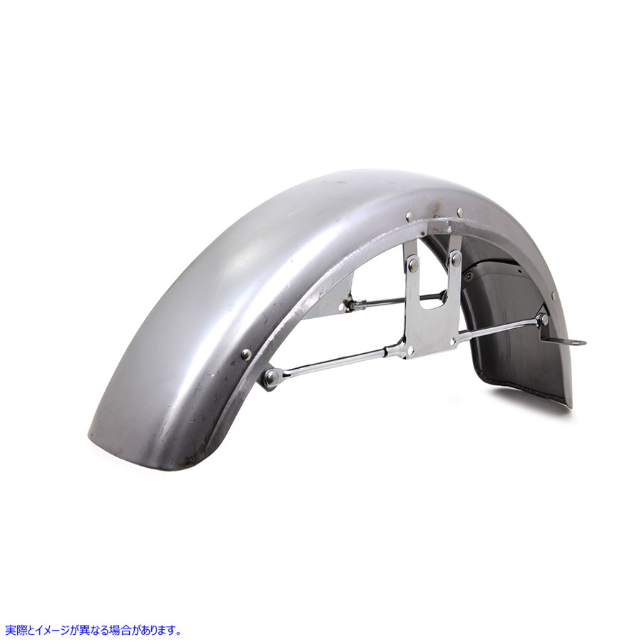 50-0392 レプリカフロントフェンダーロースチール Replica Front Fender Raw Steel 取寄せ Vツイン (検索用／