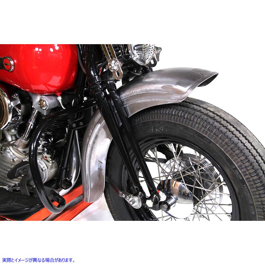 50-0474 生スプリングフォークフロントフェンダー 取寄せ Vツイン Raw Spring Fork Front Fender (検索用／