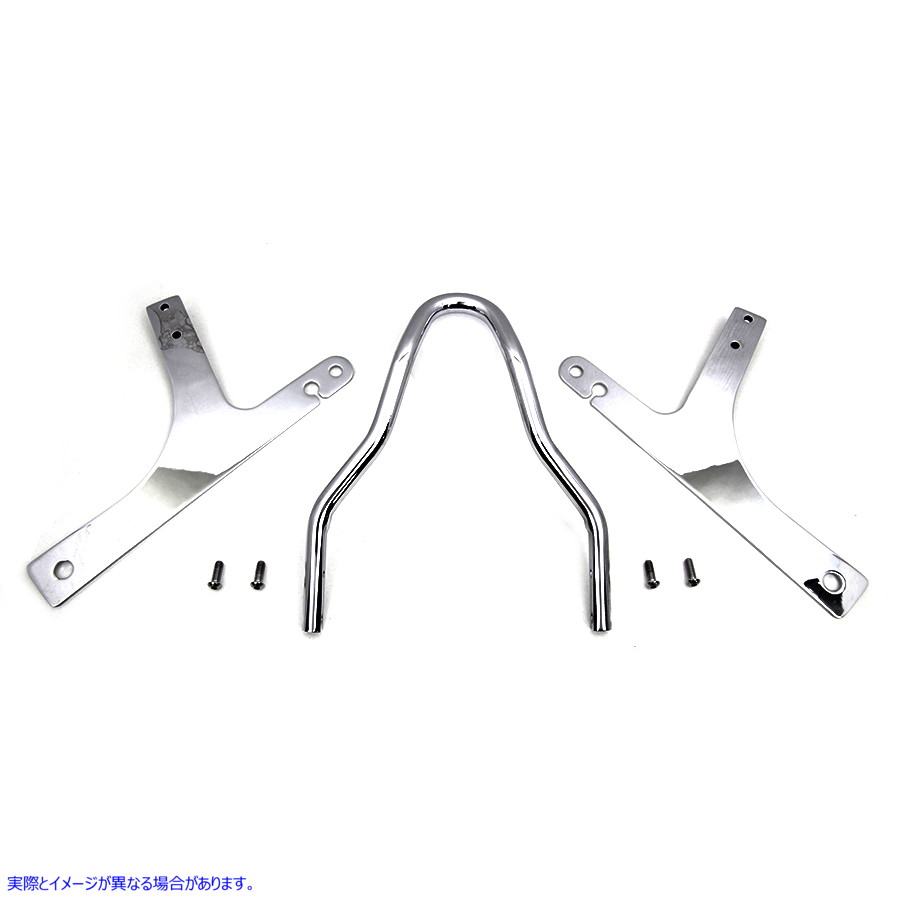 50-0477 10インチ シーシーバーキット クローム 10 inch Sissy Bar Kit Chrome 取寄せ Vツイン (検索用／