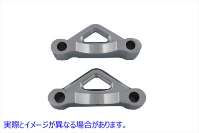 50-0579 フロントフェンダーマウントスペーサーセット クローム Front Fender Mount Spacer Set Chrome 取寄せ Vツイン (検索用