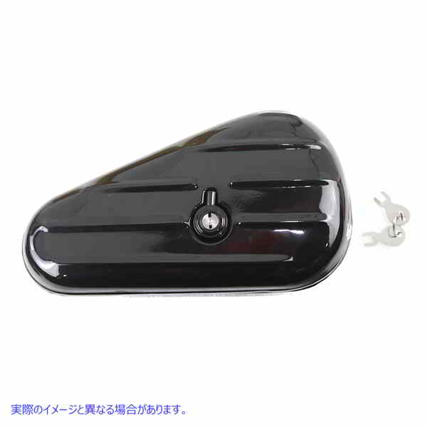 50-0601 楕円形右側黒ツールボックス Oval Right Side Black Tool Box 取寄せ Vツイン (検索用／64205-40