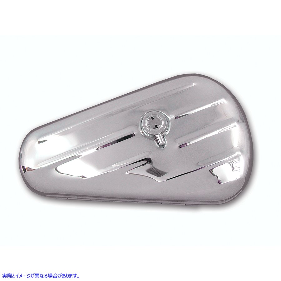 50-0605 左側クロームオーバルツールボックス Left Side Chrome Oval Tool Box 取寄せ Vツイン (検索用／