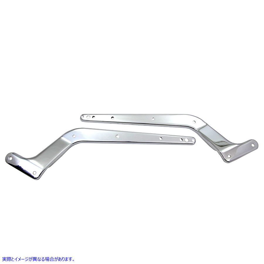 50-0652 レプリカ リアフェンダー ストラット セット クローム Replica Rear Fender Strut Set Chrome 取寄せ Vツイン (検索用／