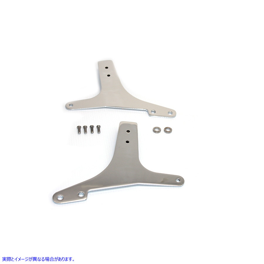 50-0806 シーシーバーサイドプレート 取寄せ Vツイン Sissy Bar Side Plates (検索用／52781-82B