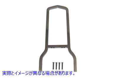 50-0841 高さ16インチのクロームシーシーバーバック 16 inch Tall Chrome Sissy Bar Back 取寄せ Vツイン (検索用／51519-02