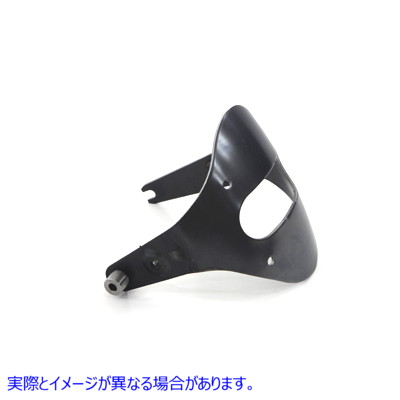 50-0864 ブラックフロントフェンダーマウントブラケット Black Front Fender Mount Bracket 取寄せ Vツイン (検索用／59347-08 B