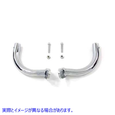 50-0873 クロームサドルバッグガードエリミネーターブラケット Chrome Saddlebag Guard Eliminator Brackets 取寄せ Vツイン (検