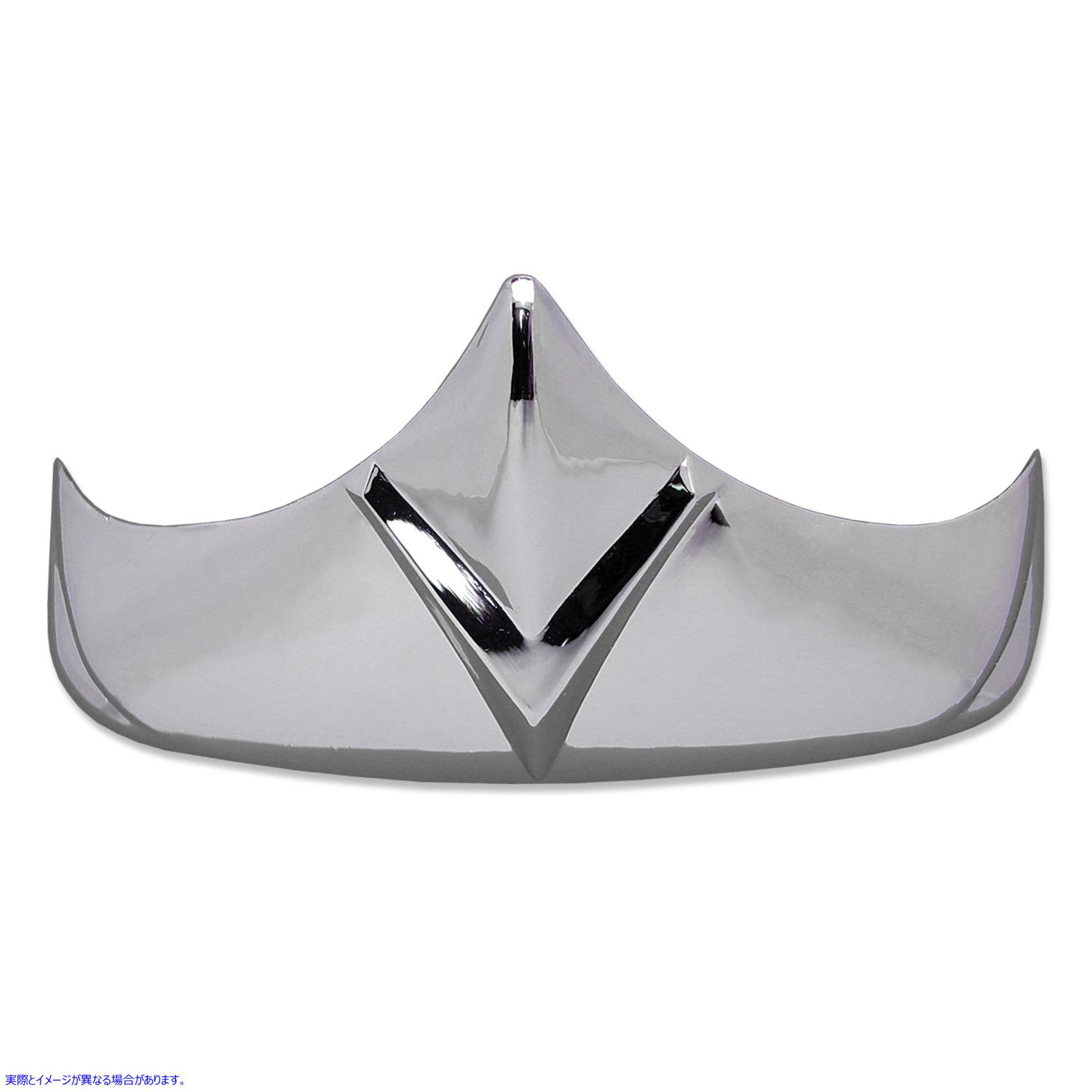 50-0952 クロームリアフェンダーチップ 取寄せ Vツイン Chrome Rear Fender Tip (検索用／59887-59