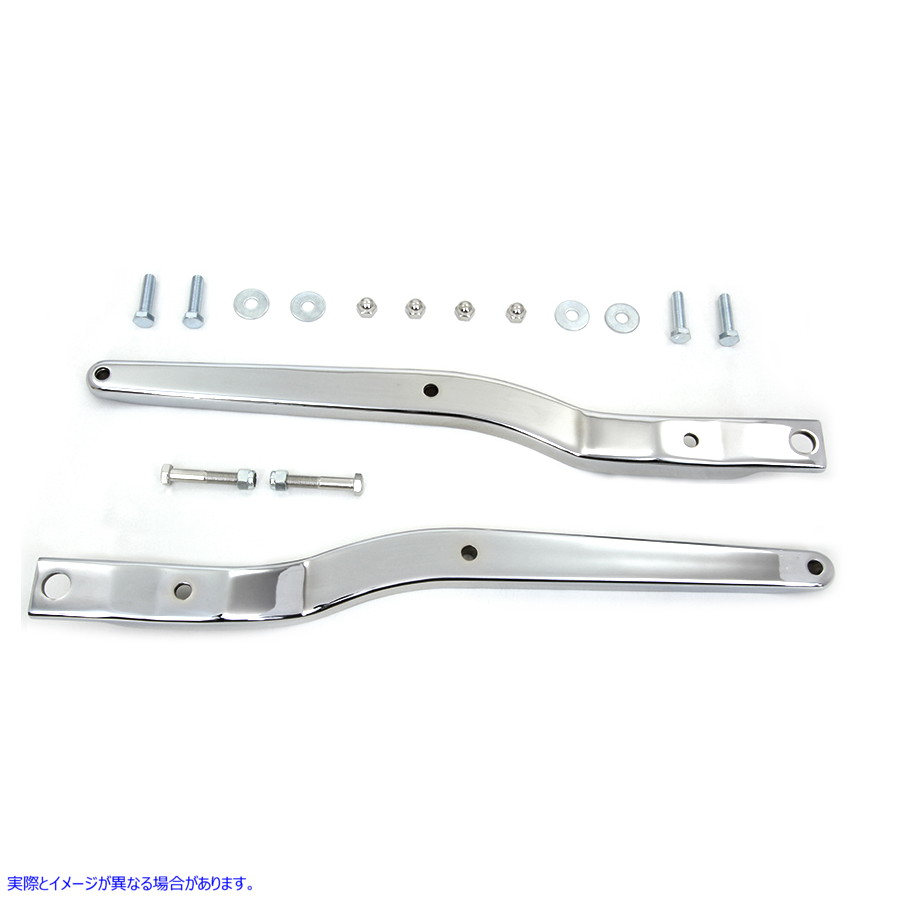 50-0979 レプリカ リアフェンダー ストラット セット クローム 取寄せ Vツイン Replica Rear Fender Strut Set Chrome (検索用／