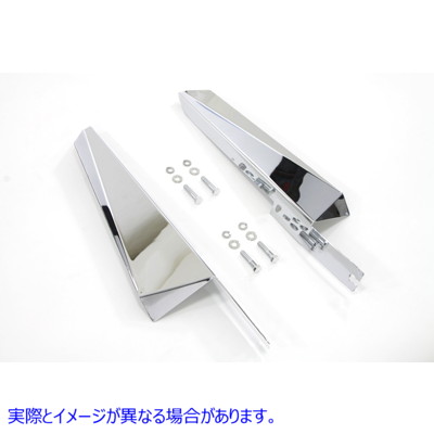 50-1008 クロームフロントガラスディフレクターセット Chrome Windshield Deflector Set 取寄せ Vツイン (検索用／58121-85B