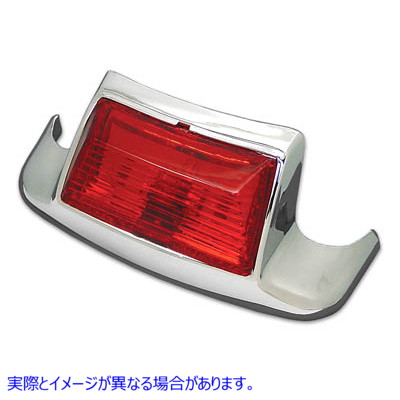 50-1026 ライト付きクロームリアフェンダーチップ Chrome Rear Fender Tip with Light 取寄せ Vツイン (検索用／59658-79