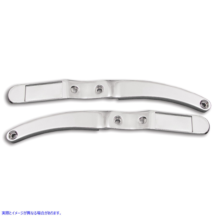 50-1035 レプリカクロームリアフェンダーストラットセット 取寄せ Vツイン Replica Chrome Rear Fender Strut Set (検索用／5995