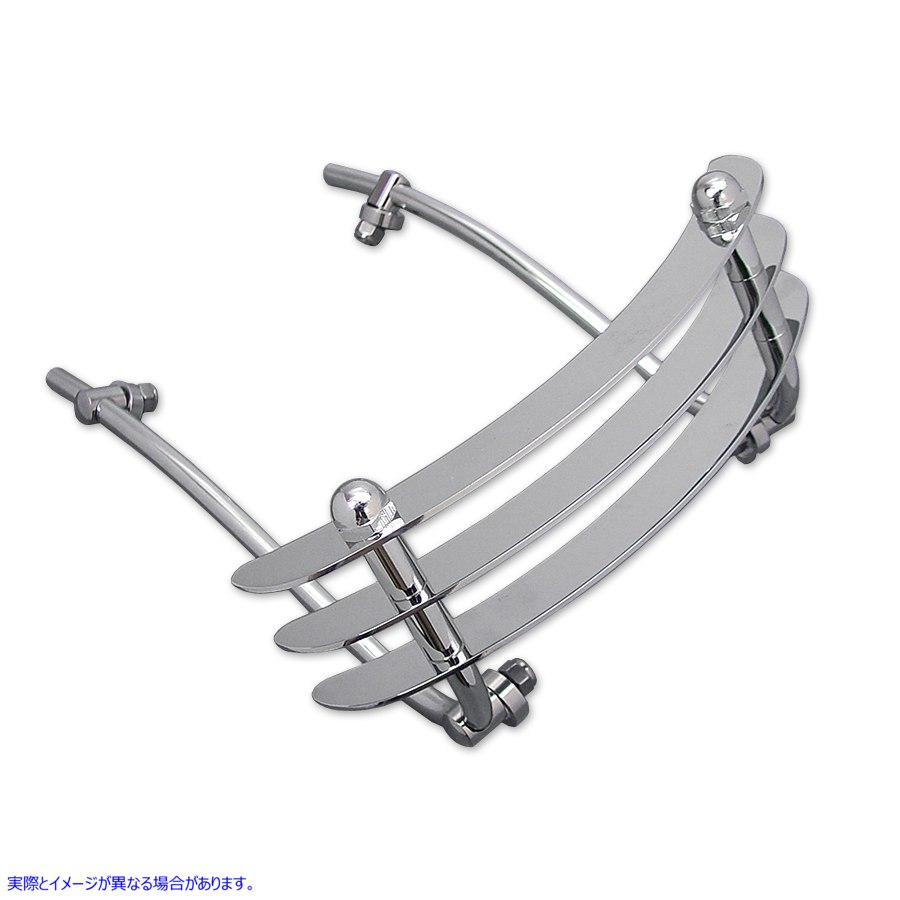 50-1037 クロームフロントフェンダートリムバンパーグリル Chrome Front Fender Trim Bumper Grill 取寄せ Vツイン (検索用／910