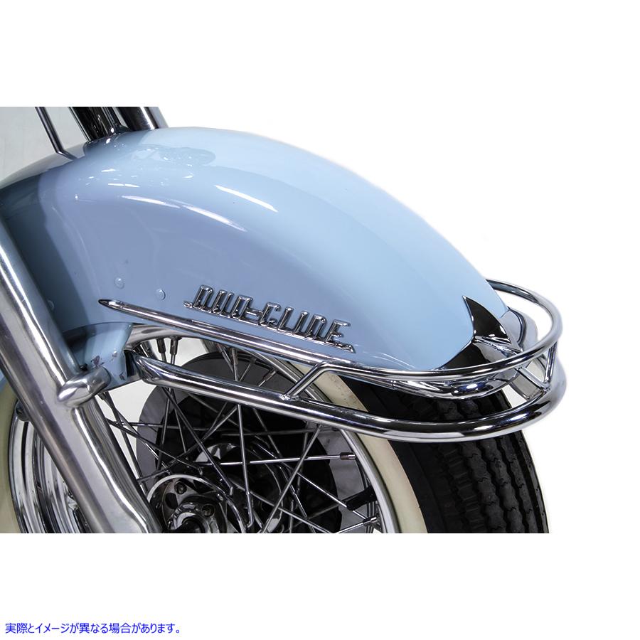 50-1047 フロントフェンダークロームトリムレール 取寄せ Vツイン Front Fender Chrome Trim Rail (検索用／91075-58
