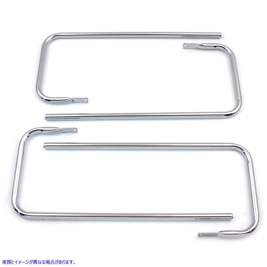 50-1113 クロームサドルバッグレールセット Chrome Saddlebag Rail Set 取寄せ Vツイン (検索用／49193-93