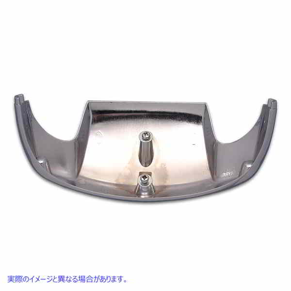 50-1152 滑らかなクロームフロントフェンダーチップ 取寄せ Vツイン Smooth Chrome Front Fender Tip (検索用／