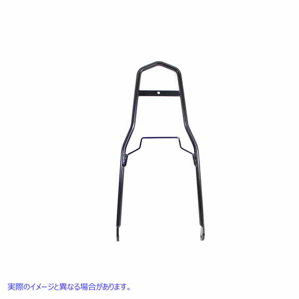 50-1232 24 インチ ラウンド シーシーバー フラット フェンダー スタイル ブラック 24 inch Round Sissy Bar Flat Fender Style