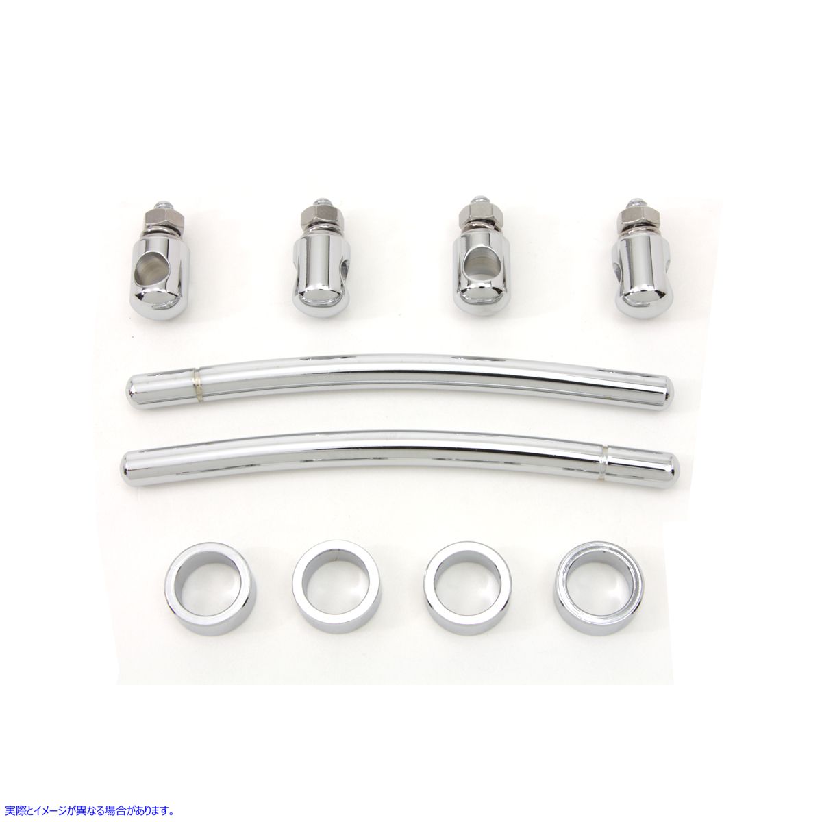 50-1531 クロームフロントフェンダートリムレールキット Chrome Front Fender Trim Rail Kit 取寄せ Vツイン (検索用／