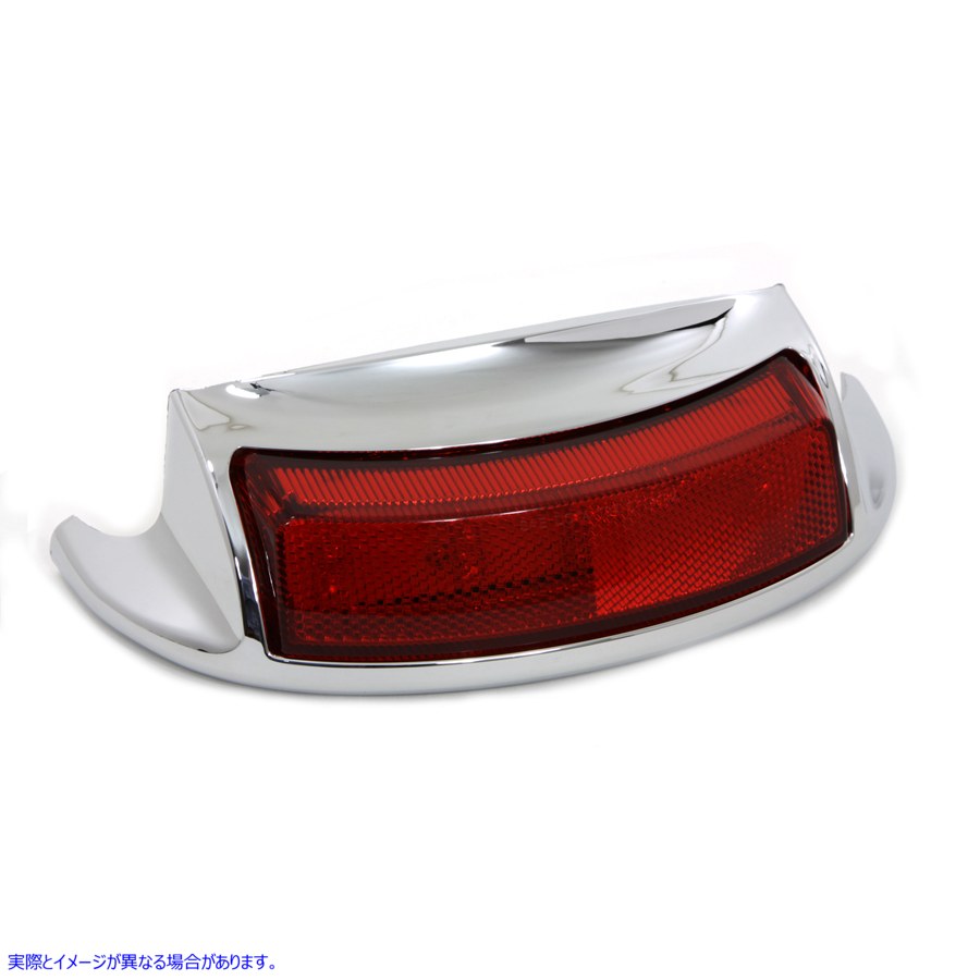 50-1540 クロームLEDリアフェンダーチップ、レッドレンズ付き Chrome LED Rear Fender Tip with Red Lens 取寄せ Vツイン (検索