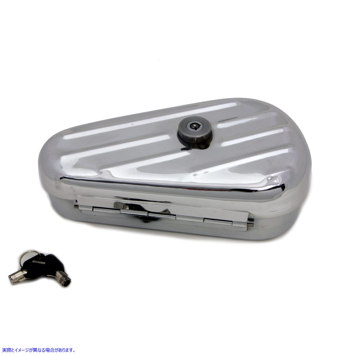 50-1544 楕円形右側クロームツールボックス 取寄せ Vツイン Oval Right Side Chrome Tool Box (検索用／