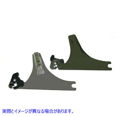 50-1608 シーシーバー脱着式サイドプレート Sissy Bar Detachable Side Plates 取寄せ Vツイン (検索用／53810-00B