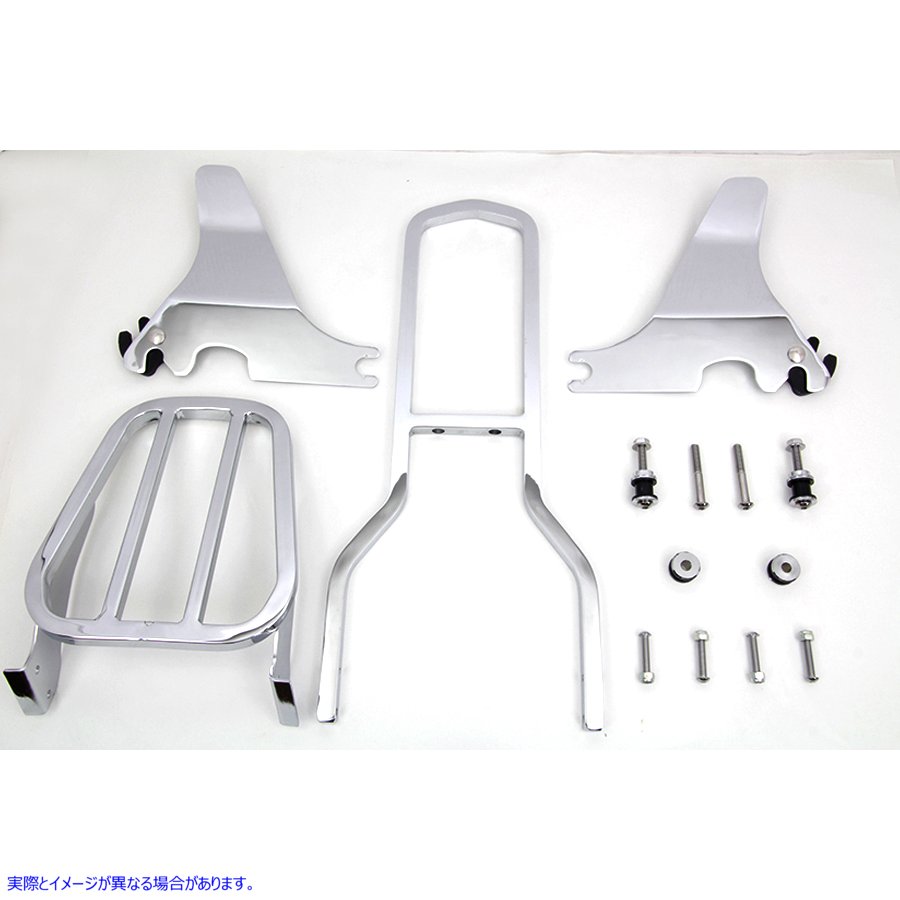 50-1633 ラゲッジラック クローム 脱着式 取寄せ Vツイン Luggage Rack Chrome Detachable Type (検索用／