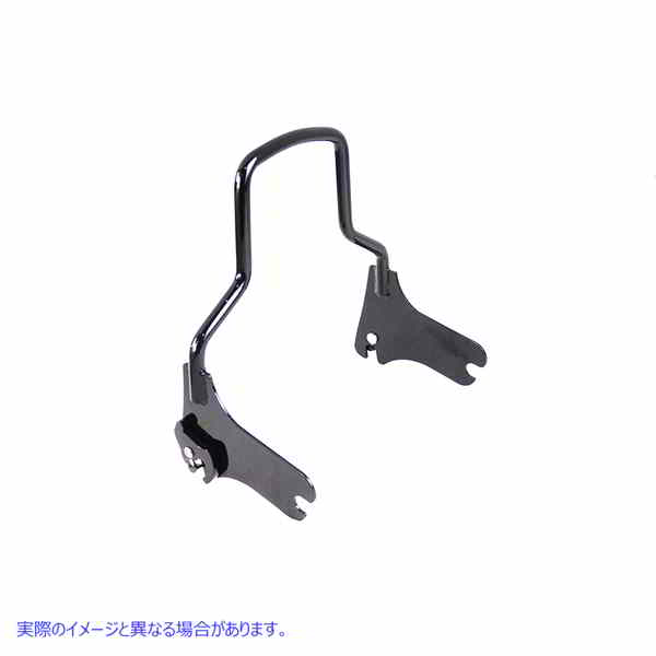 50-1637 ショーティー デタッチャブル シーシーバー ブラック Shorty Detachable Sissy Bar Black 取寄せ Vツイン (検索用／ 801