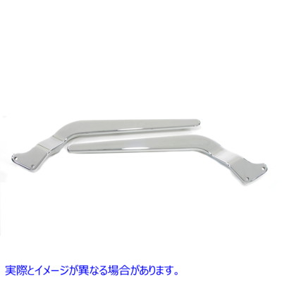 50-2039 リアフェンダー ストラットセット スムースクローム Rear Fender Strut Set Smooth Chrome 取寄せ Vツイン (検索用／