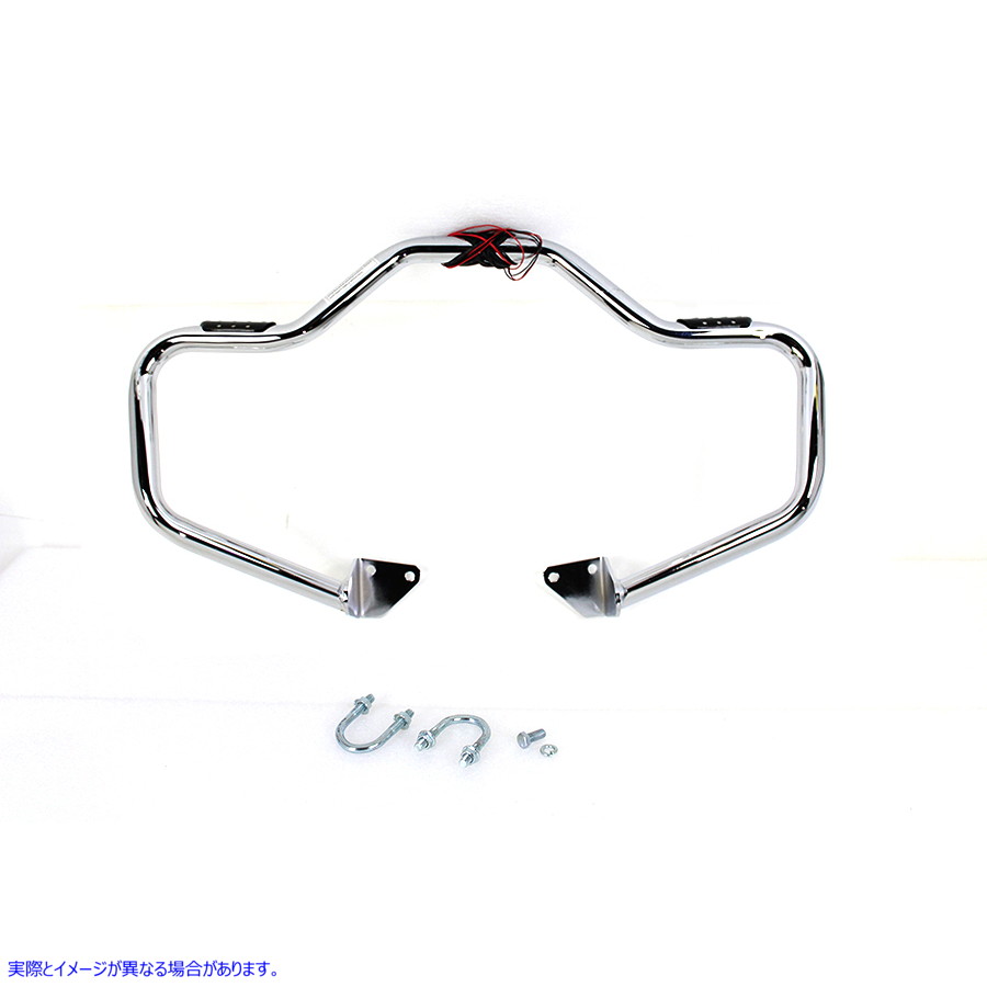 51-0019 クロームフロントターンシグナルハイウェイバー Chrome Front Turn Signal Highway Bar 取寄せ Vツイン (検索用／