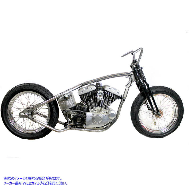 51-0060 XLシングルループリジッドボバーフレームRaw XL Single Loop Rigid Bobber Frame Raw 取寄せ Vツイン (検索用／ V-Twin