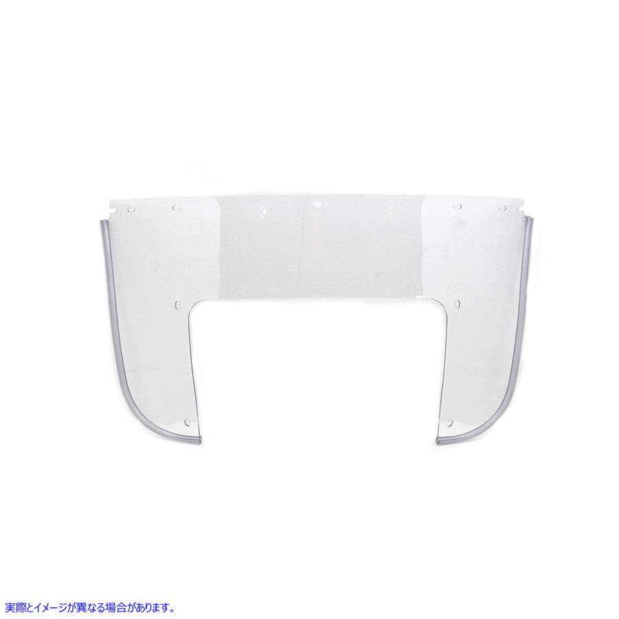51-0370 ビーズ下部フロントガラス クリア 取寄せ Vツイン Beaded Lower Windshield Clear (検索用／ National Cycle 22004