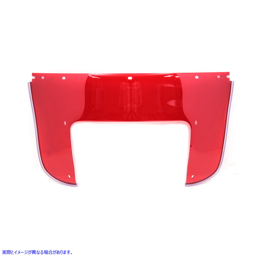 51-0371 ビーズ下部フロントガラス レッド 取寄せ Vツイン Beaded Lower Windshield Red (検索用／ National Cycle 22005