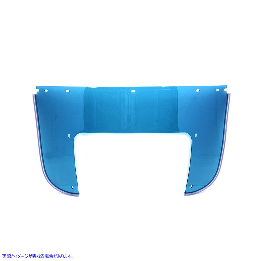 51-0372 ビーズ下部フロントガラス ブルー 取寄せ Vツイン Beaded Lower Windshield Blue (検索用／ National Cycle 22006