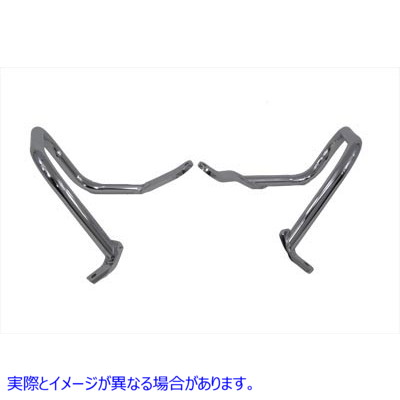 51-0877 クロームリアフレームガードセット Chrome Rear Frame Guard Set 取寄せ Vツイン (検索用／49261-00A