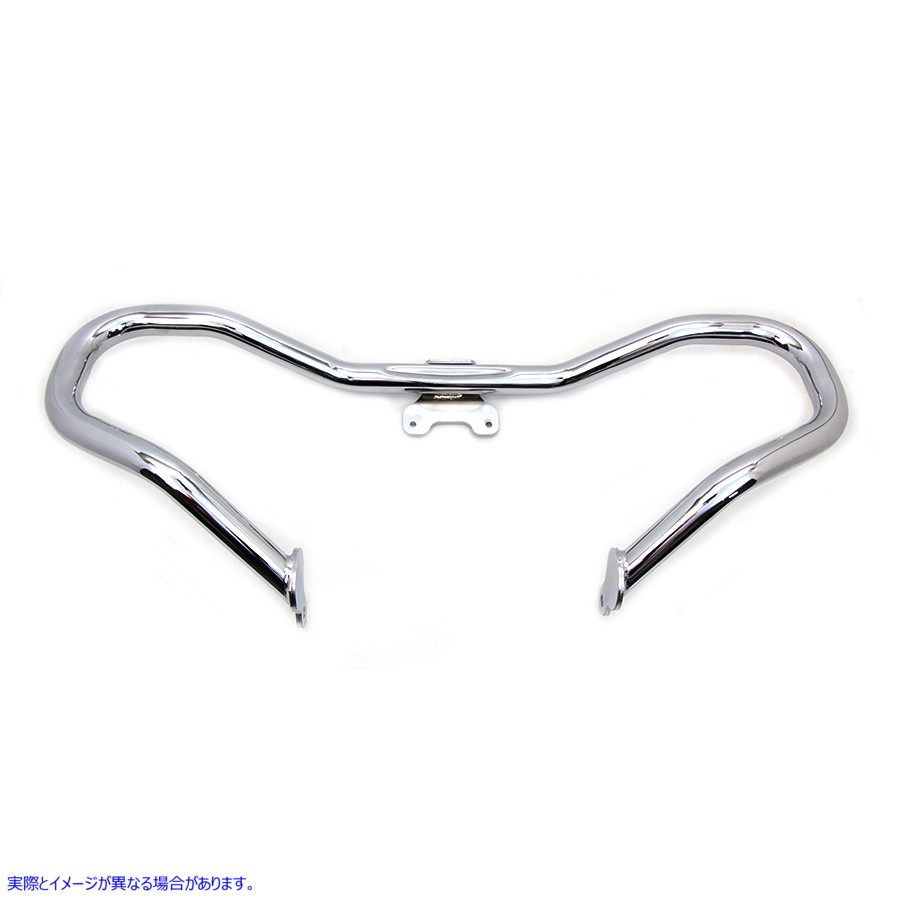 51-1065 クロームチョップドフロントエンジンガード Chrome Chopped Front Engine Guard 取寄せ Vツイン (検索用／49000105