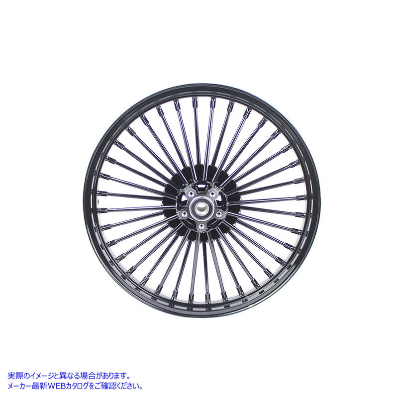 52-0002 21 インチ x 2.15 インチ フロント スポーク ホイール ブラック 21 inch x 2.15 inch Front Spoke Wheel Black 取寄せ V