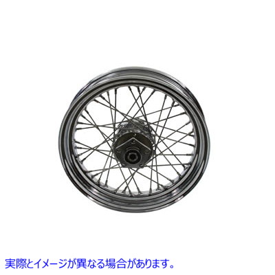 52-0809 16 インチ x 3.00 インチのリア スポーク ホイール 16 inch x 3.00 inch Rear Spoke Wheel 取寄せ Vツイン (検索用／