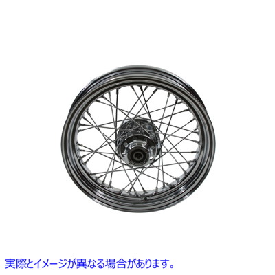 52-1092 16 インチ x 3.00 インチのレプリカ フロント スポーク ホイール 16 inch x 3.00 inch Replica Front Spoked Wheel 取寄