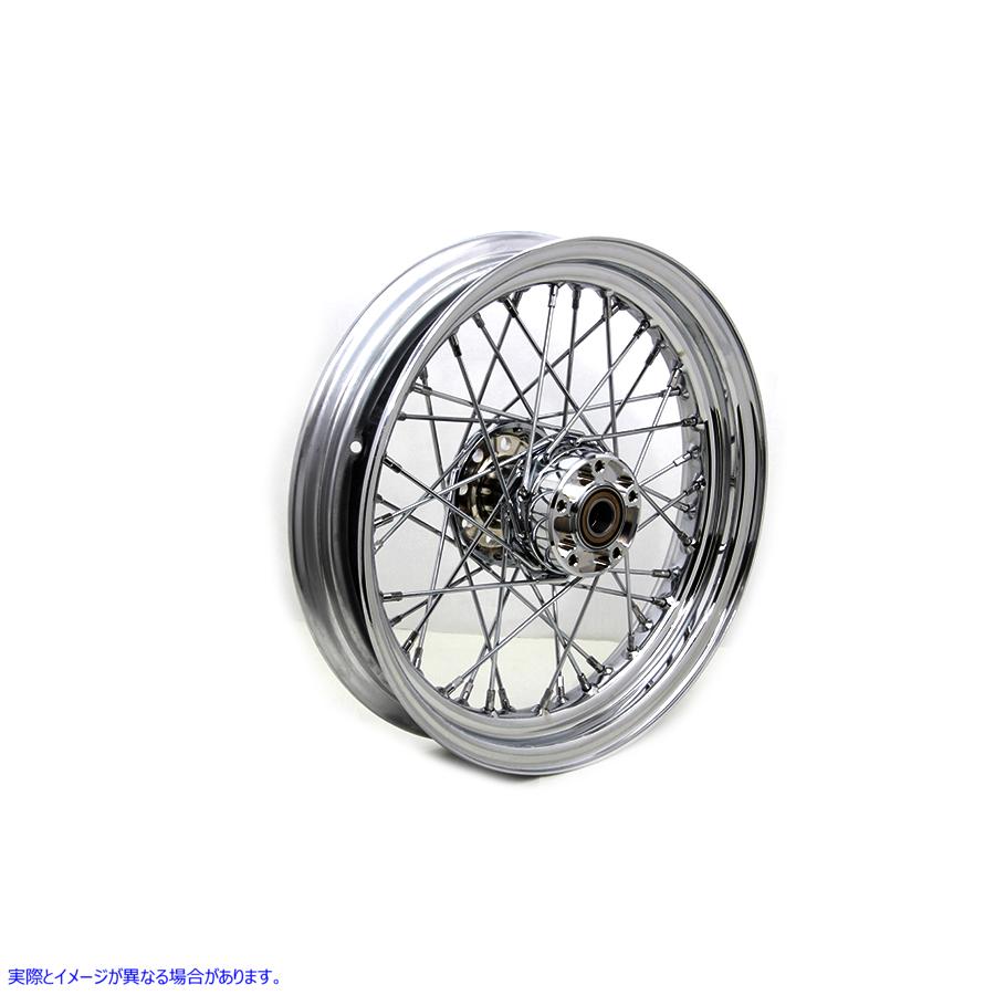 52-2054 16 インチ x 3.00 インチ フロント スポーク ホイール クローム 16 inch x 3.00 inch Front Spoke Wheel Chrome 取寄せ
